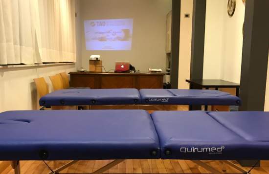 aula della scuola di massaggio a Catania